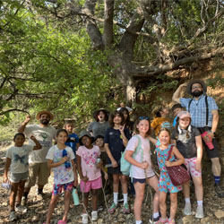 campers group picture outdoors