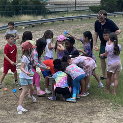 camcampers playing with water balloons