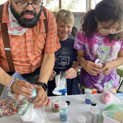 campers making slime