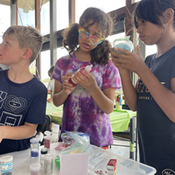 campers making slime