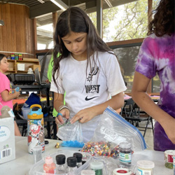 campers making slime