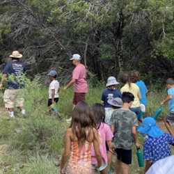 campers hiking