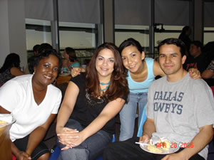 four students posing for picture