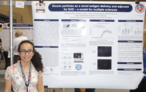America Ruiz and research poster