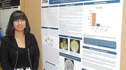 Madeline Cortez and research poster