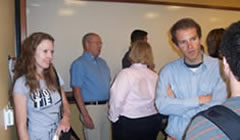 students seated at table