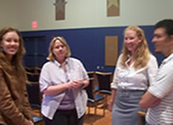 Jennifer Guerrero, Dr. Janis Bush, Anna Boeck, and Joshua Conner