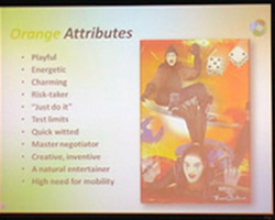 Orange attributes slide