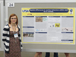 student and poster