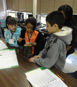 students working at desks