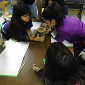 students working at desks