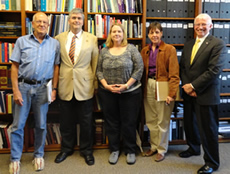 Dr. Oscar Van Auken, Dr. George Perry, Dr. Janis Bush, Dr. Judy Hachenburger, and Dr. Rob Doudrick