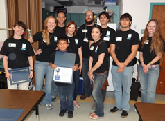 student receiving certificate