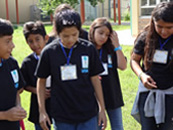 students and tree planting