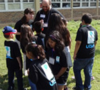 students and tree planting