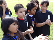 students and tree planting